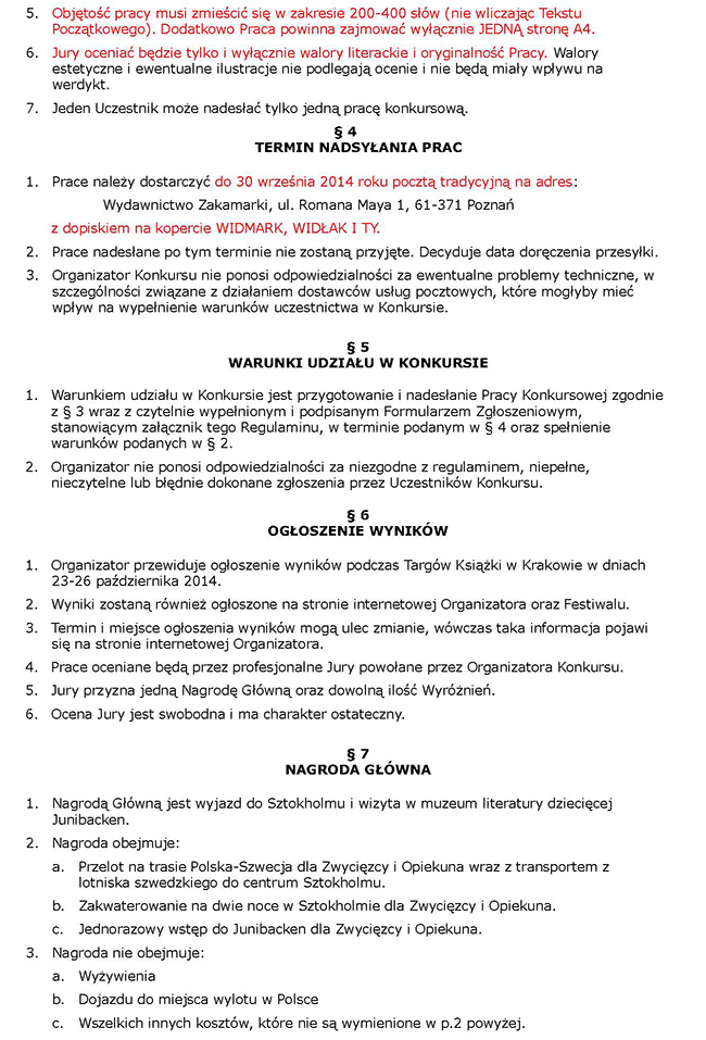 Regulamin cz. 2