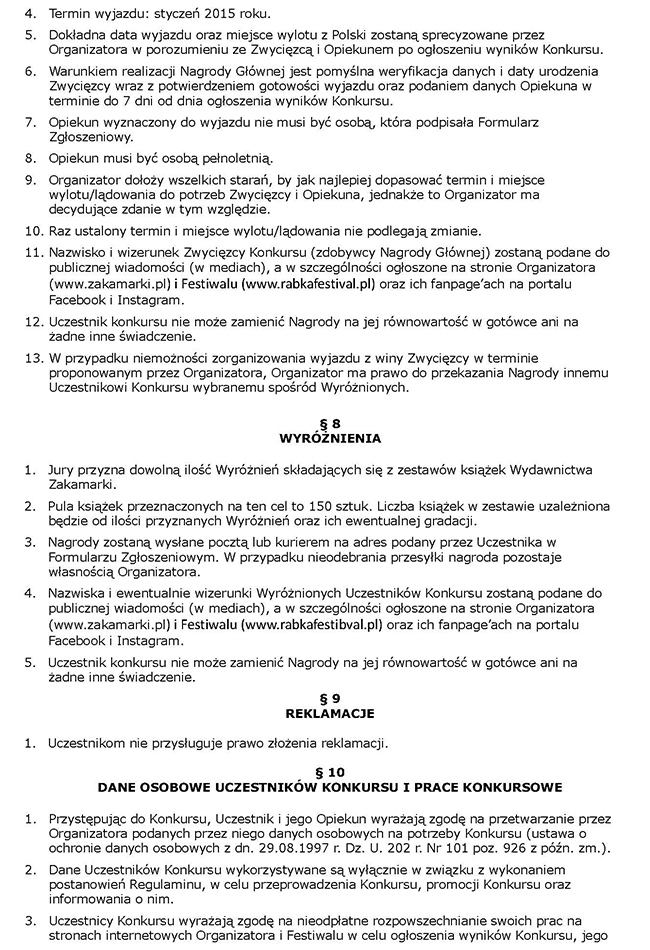Regulamin cz. 3